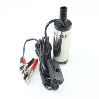 משאבת דלק משאבת סולר שמן DC 12V עבור העברת דלק / מים, 12L / min, פגז נירוסטה, שיפוליים שקועים חשמליים 12volt וולט משאבה, 12 V (4)