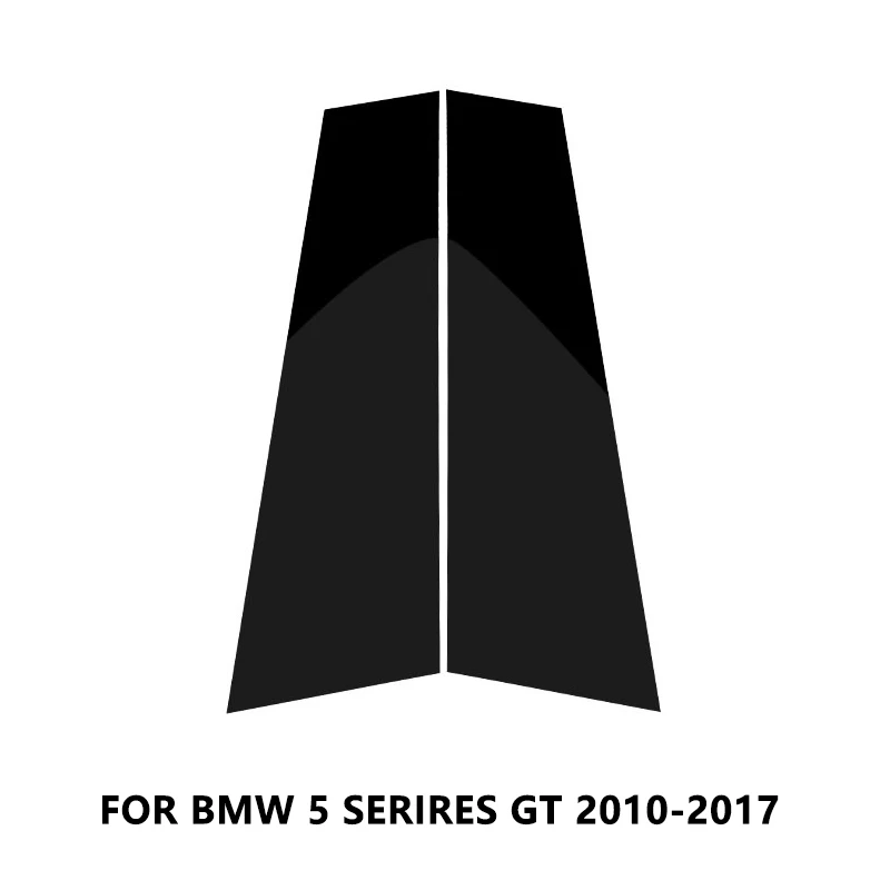 Пульт дистанционного управления для BMW 1 3 5 7 серия F30 F07 F10 X3 F25 X5 E70 F15 X6 F16 глянцевый черный окна автомобиля B-столбы Молдинги накладка - Название цвета: for 5 gt 10-17