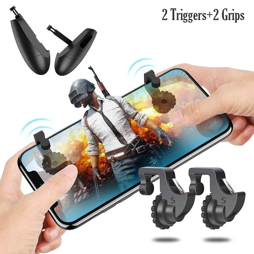 

Portable Game Trigger Fire Button Smartphone Mobile Joystick Game L1 + R1 Shooter Controller PUBG / Survival Rule / Arbor Output