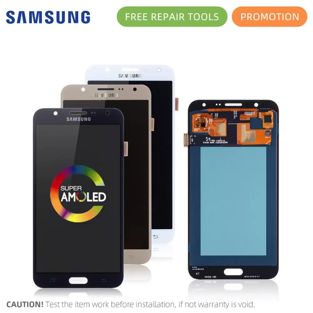 Super AMOLED Оригинальный тачскрин дисплей экран для SAMSUNG Galaxy J7 2015 J700