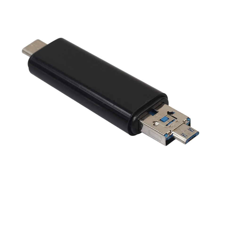 Оптовая продажа, новый универсальный адаптер USB 3,1 type-C для USB 2,0 Micro 5Pin TF OTG для чтения карт