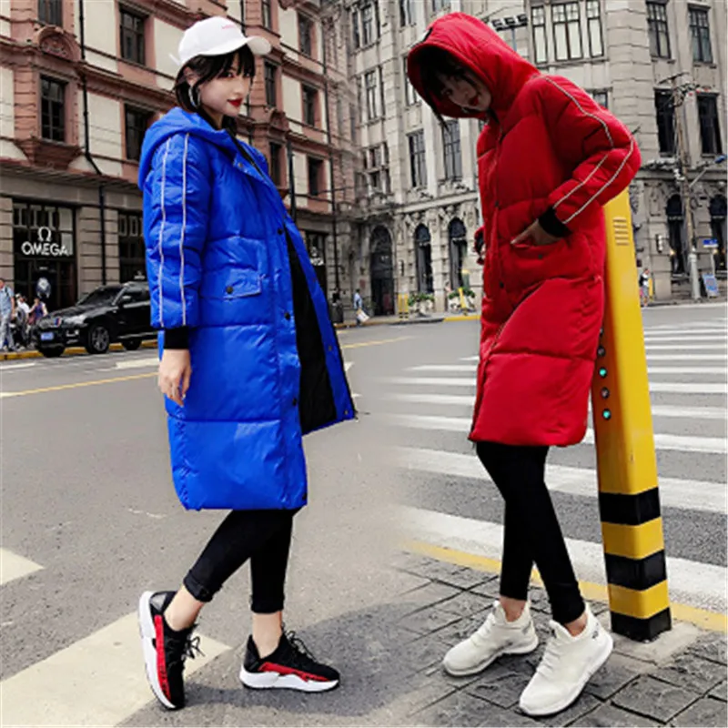 Capuche Manteau Vers De Long À En Rembourré Coton Bas Lâche 2018 D'hiver Automne Et Le Femmes Nouveau xaq6pUa