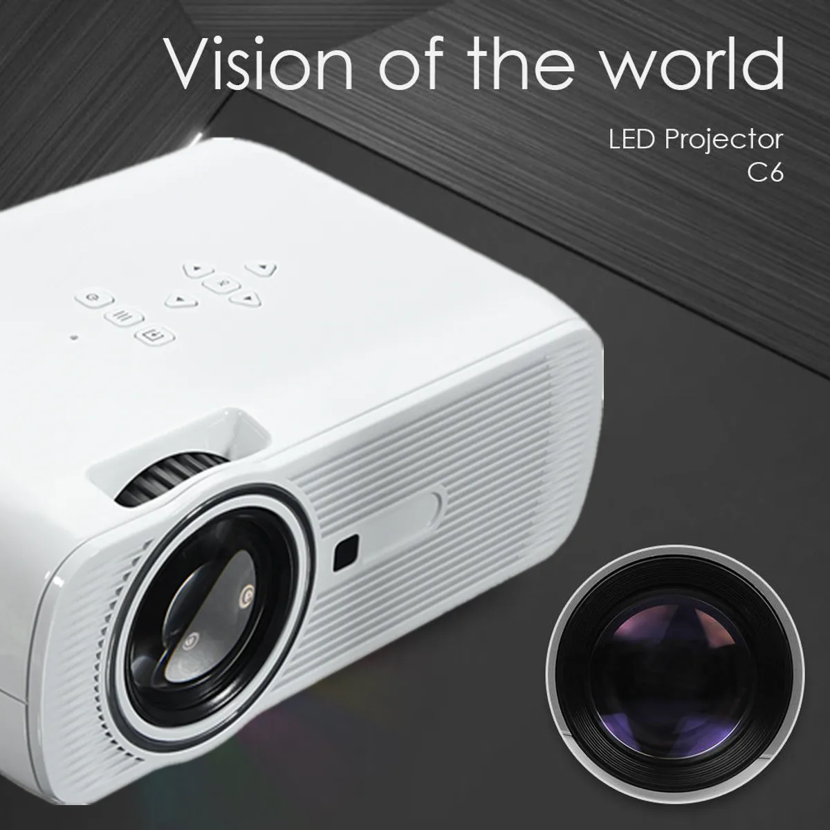 1200 Lumens Mini Full HD LED Projector 3D Portable Home Theater Cinema LED HDMI USB AV/VGA Multimedia 1200 Lumens Mini Full HD LED Projector 3D Portable Home Theater Cinema LED HDMI USB AV/VGA Multimedia