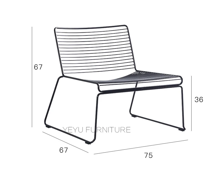 Нордическая студия проволока Hee стул современный классический Лофт металлические кресла для отдыха на природе Штабелируемый Гарри бертоа стальное кресло для отдыха без подкладок