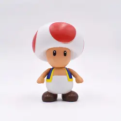 Бесплатная доставка; розничная продажа; 1 шт. 10 см Super Mario Bros гриб жаба ПВХ фигурку Модель Коллекция игрушек для детей подарки