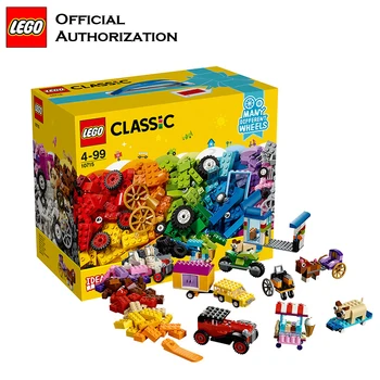 

Newest LEGO Funny Building Blocks Toys With Wheels Model Building Toys Colorful Accessories Lego Brinquedos For Birthday's Gift