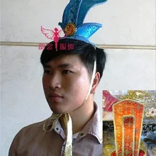 Мужской костюм ручной работы аксессуар для волос Косплей hanfu коронкуска 2 цвета hanfu шляпа для жениха диадемы волос