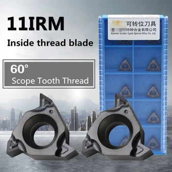 

10Pcs 11IRM A60 GM3225 60°Scope Tooth Type Internal Thread Blade
