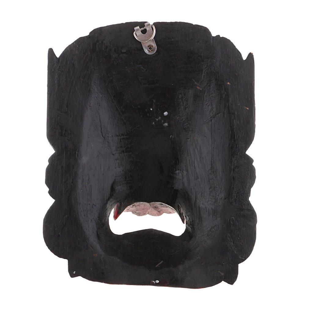 MagiDeal Antique Asian Thailand Wooden Carving Facial Mask Wall Hanging Art Crafts DIY Home Decoration