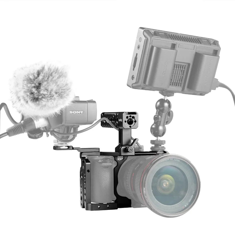 SmallRig A6500 клетка комплект для sony A6500 камера с верхней ручкой Холодный башмак расширение алюминиевый двойной клетка 2081