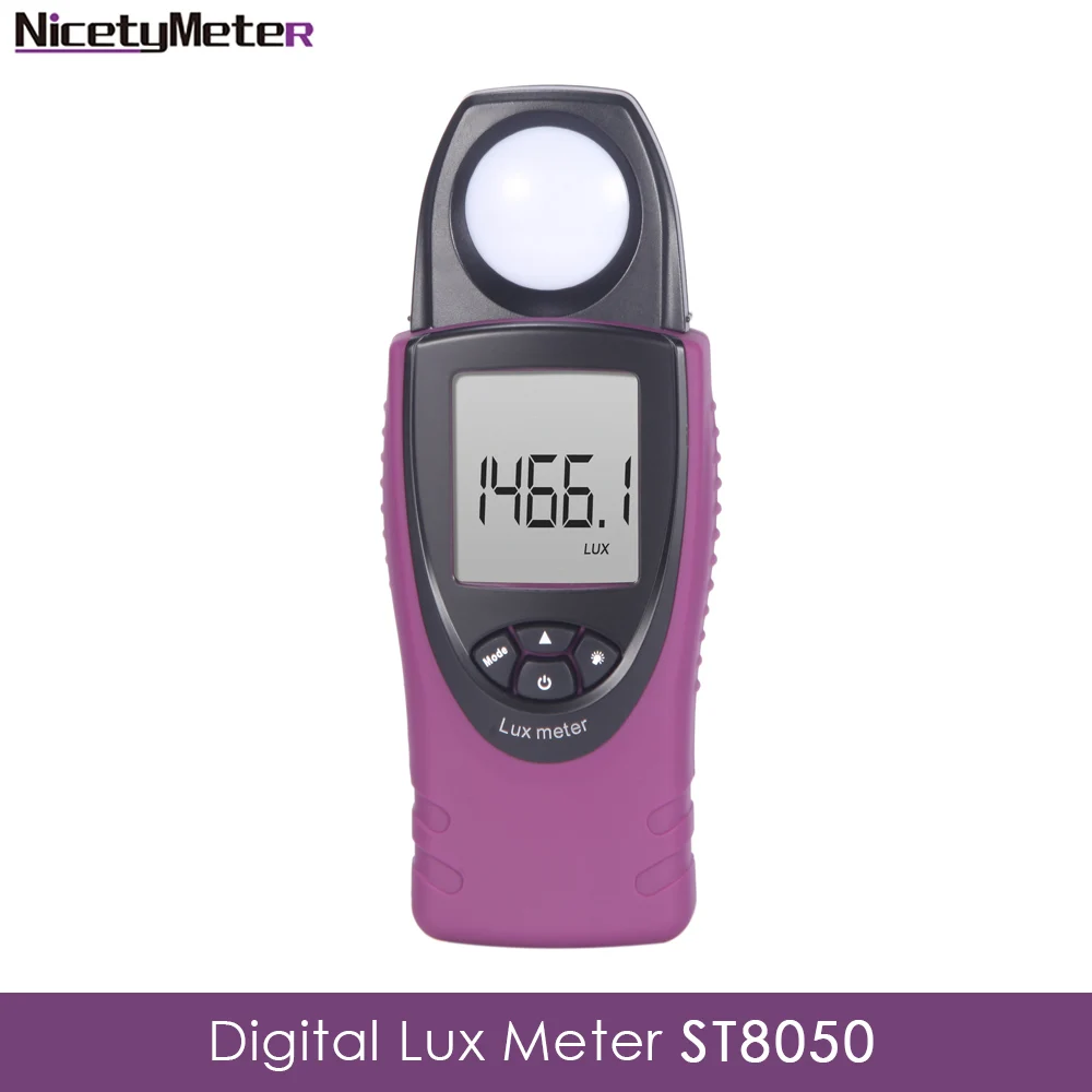 

Nicetymeter ST8050 Portable Handheld FC/LUX Display 30000 Lux Pocket Digital Lux Meter Light Meter spectrometer uv meter