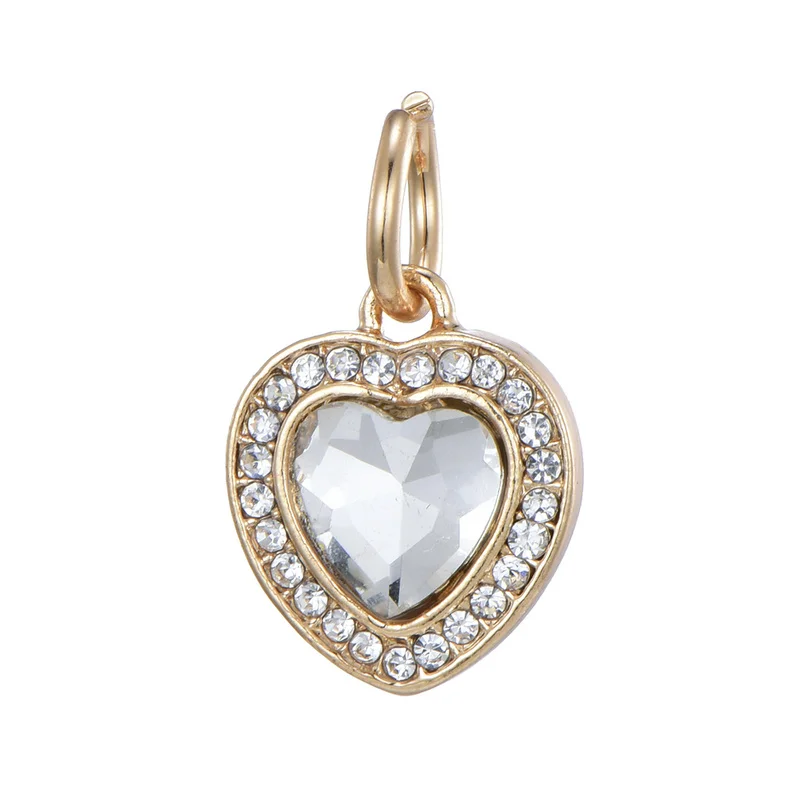 CUTEECO роскошное серебряное и Золотое любовное сердце милый кулон с кристаллом Fit Pandora браслет и ожерелье для женщин ювелирные изделия аксессуары