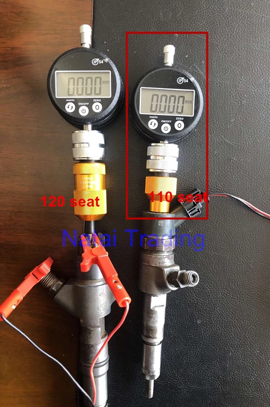 CRIN 0445 110 Diesel common rail injector solenoid valve Armature lift Over lift measuring seat repair tool for Bosch