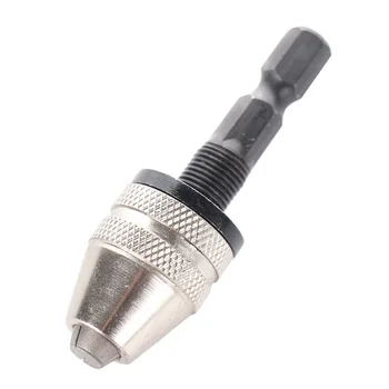 

0-4mm Keyless Chuck 1/4 Inch Hex Shank Nickel Plating Drill Chuck Adapter