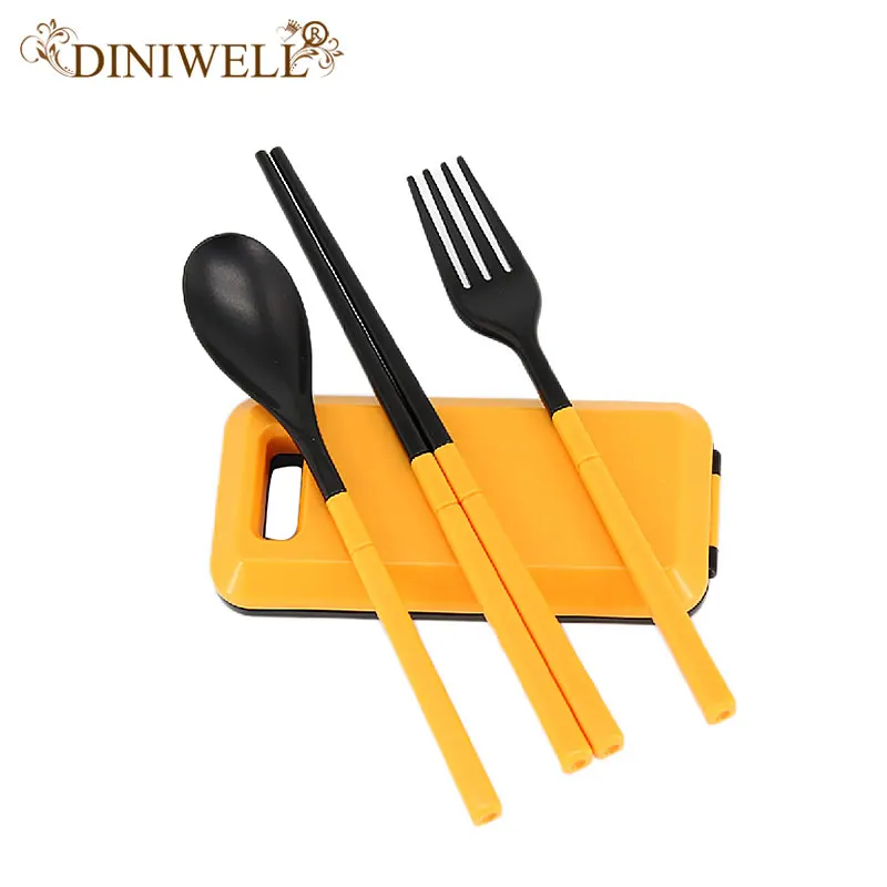 DINIWELL Portable Travel Camping Picnic Cutlery Fork Set Kitchen