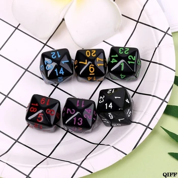 

Drop Ship&Wholesale 6Pcs/Set Game Dice 6 Sided D6 24 Points Table Games Desktop Polyhedral For Dungeon D&D Dragon Games APR28