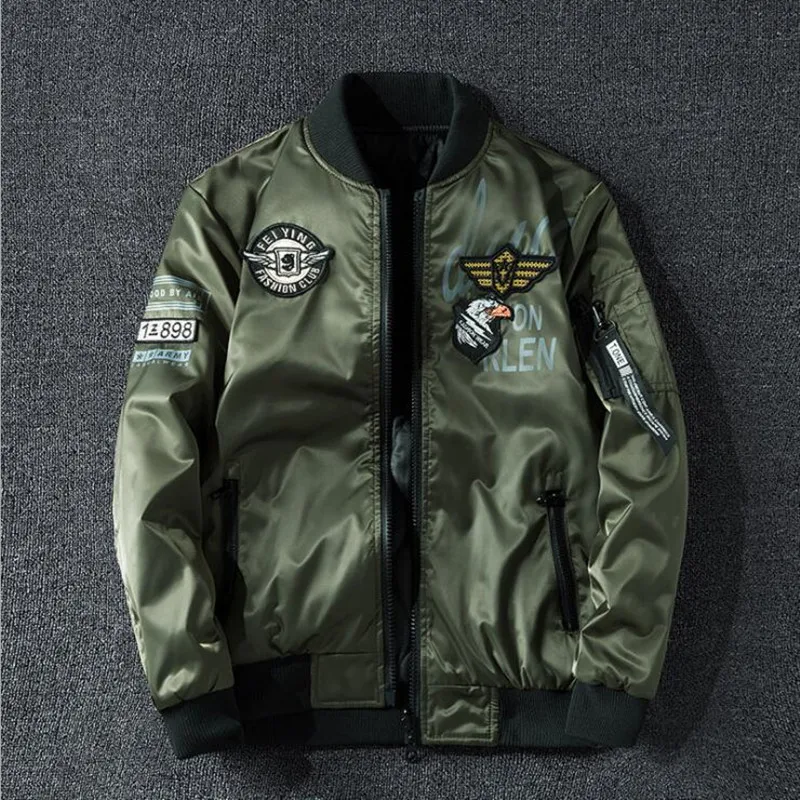 Мужская армейская авиационная Летающая куртка, двухстороннее бейсбольное пальто, авиационная летная тактическая куртка-бомбер, военная мотоциклетная куртка