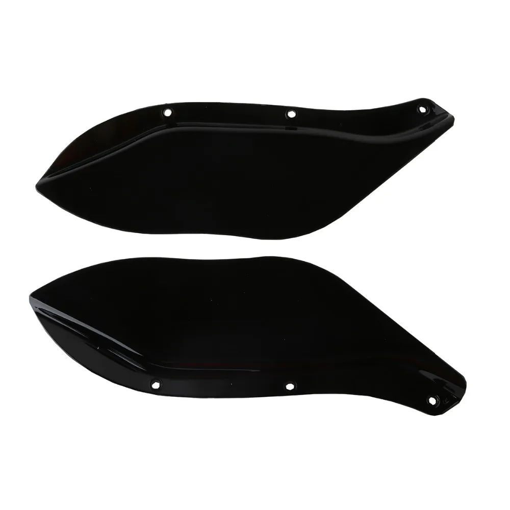 Пластиковый черный боковое крыло лобовое стекло воздуха для Harley Touring FLHR FLHT FLHX 96-13