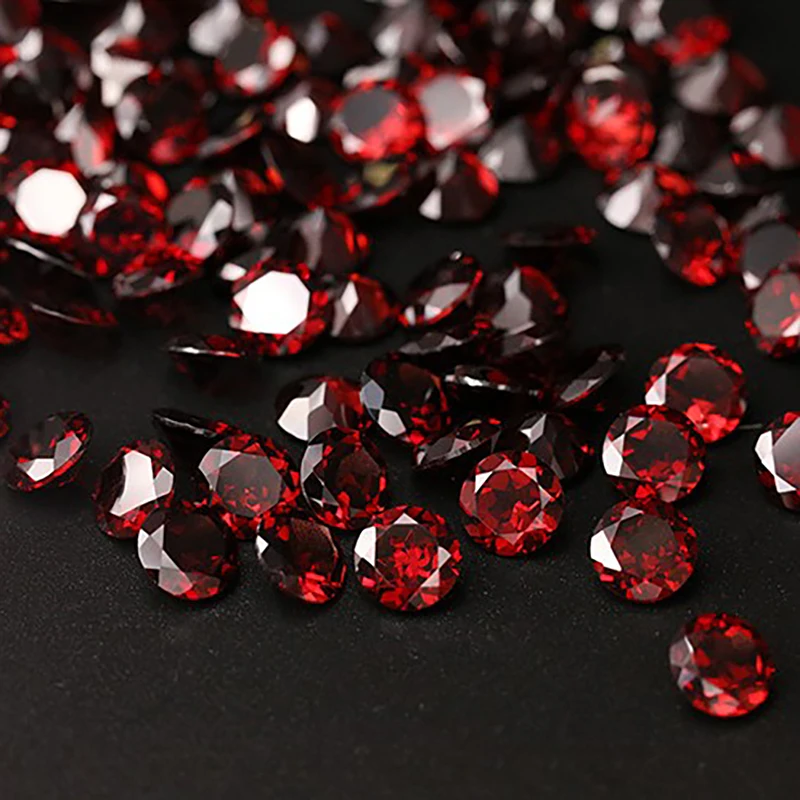 Gemstone Natural Garnet Round 8mm Bright Color and Fire Earring Design Anniversary Gift for Lover Jewelry Making Mian Stone