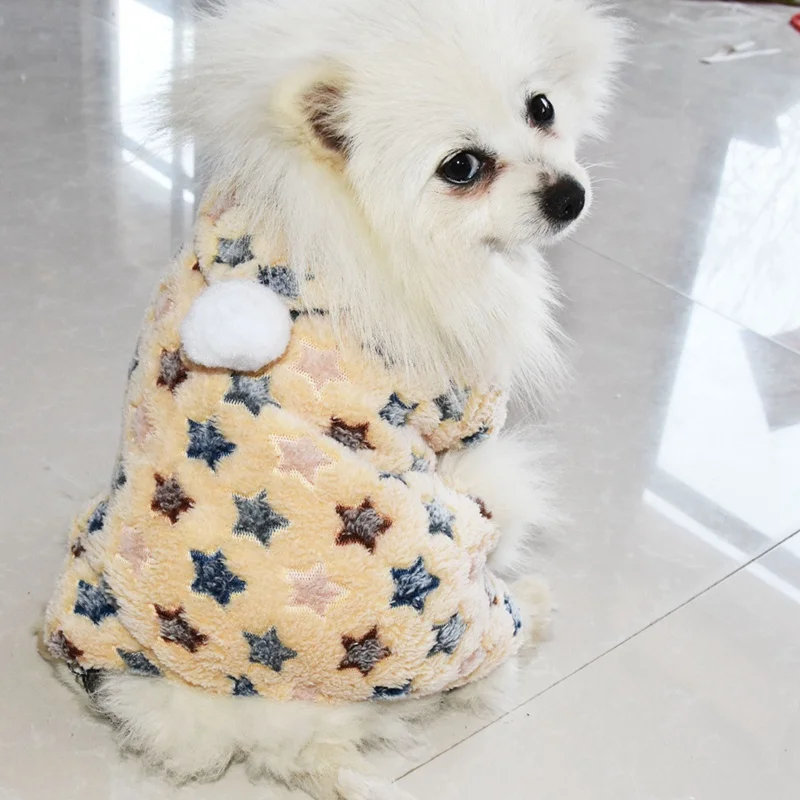 Бархатная рубашка жилет для собаки зимние Одежда с принтом в виде собак для маленькие собаки, питомцы простое платье с леопардовым принтом йоркширского терьера футболка одежда для животных, чихуахуа - Цвет: Khaki