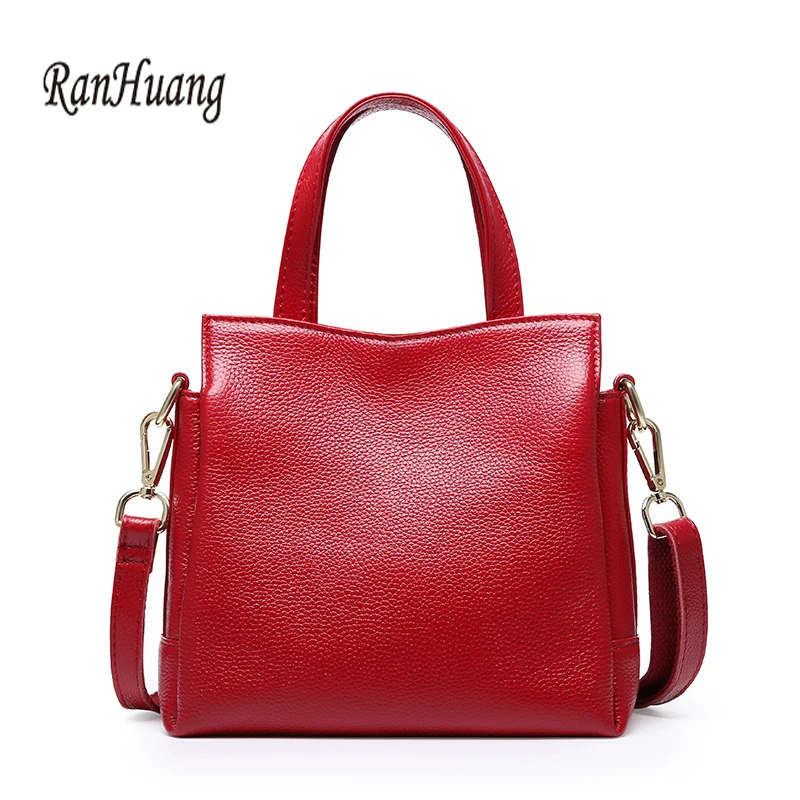 

RanHuang Women Genuine Leather Handbags New 2018 Luxury Handbags Cow Leather Messenger Bags Fashion Shoulder Bags bolsa feminina