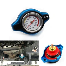 Blue 0.9 BAR Thermostatic Radiator Cap Pressure Rating Temperature Meter Gauge Small Head for Honda Accord Civic del Sol