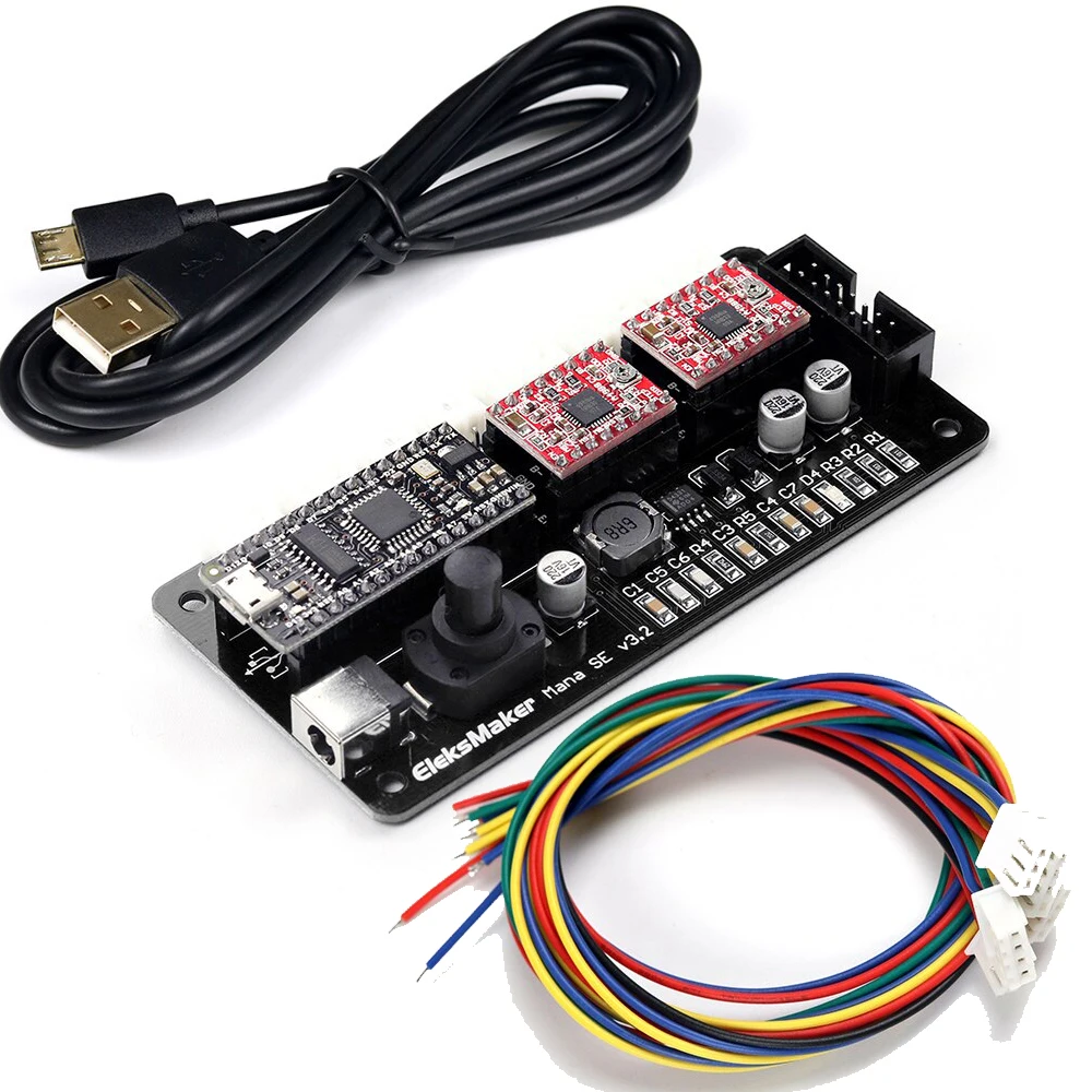 

EleksMaker EleksMana SE XY 2 Axis Stepper Motor Driver Controller Board Control Panel For DIY Laser Engraver