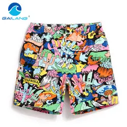 Gailang бренд высокое качество Для мужчин пляж Boardshorts купальники человек активный боксеры Мужские Шорты для купания быстросохнущая Для мужчин