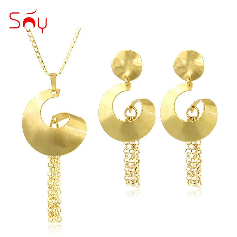 Sunny Jewelry милый романтический ювелирный набор с кисточками колье серьги кулон для