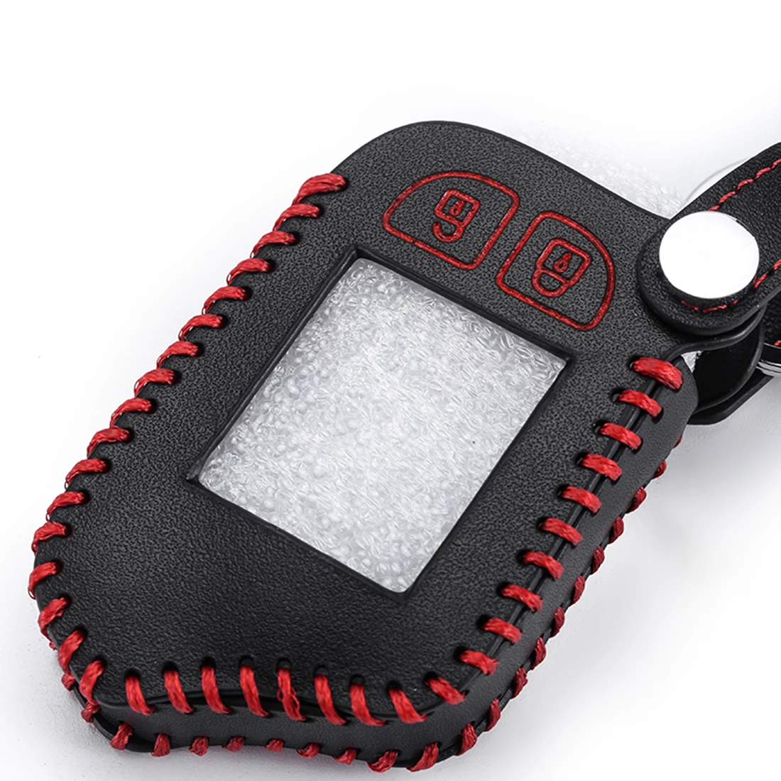 

2018 Key set Car leather key case key case Leather Case Car alarm Remote Controller Keychain Cover Scratch resistant Anti-impact