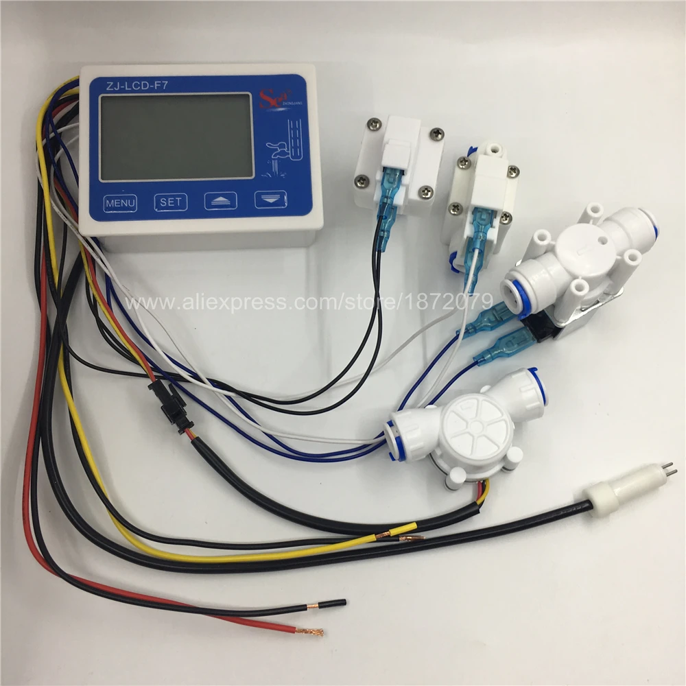 3/" быстрый фильтр воды RO контроллер дисплей ZJ-LCD-F7 расходомер сенсор