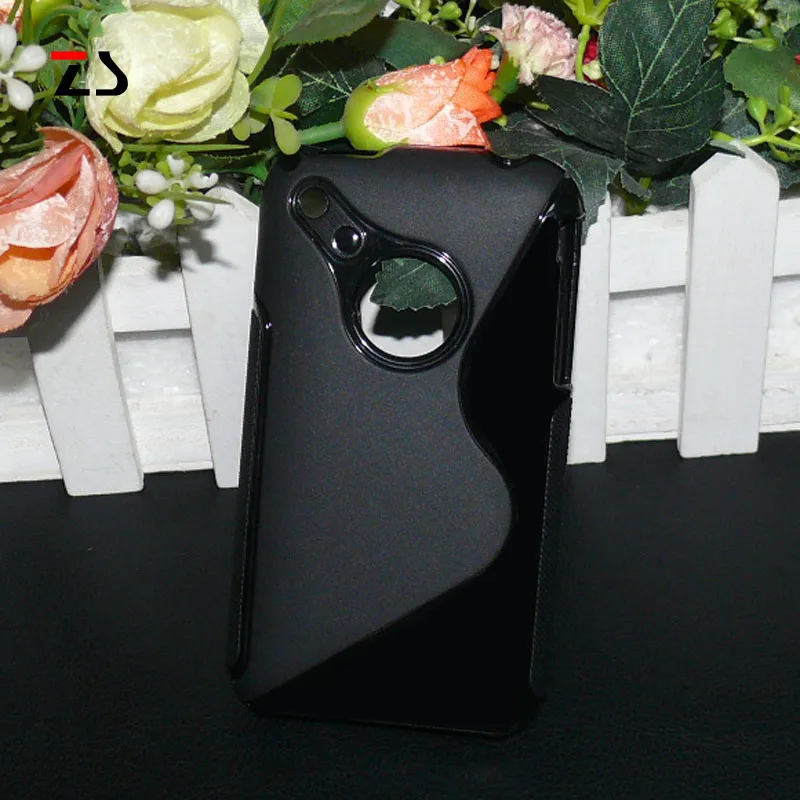

For iphone3G S LINE Anti Skid Silicone Gel TPU Slim Soft Plastic Back Cover For apple iphone 3 3G 3GS Rubber Matte Protect Case