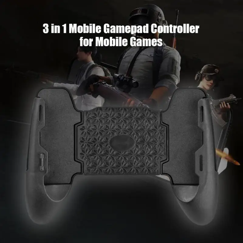 Hot 5 in 1 Mobile Phone Gamepad For PUBG Mobile Trigger Fire Button L1R1 Shooter Controller Joystick Aim Key For Shooting Game