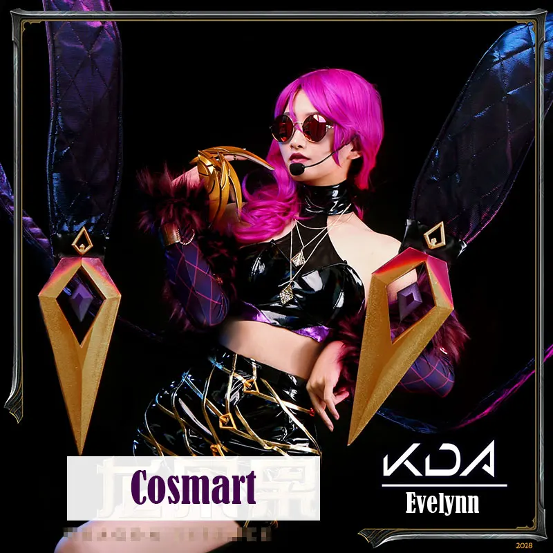 [По индивидуальному заказу] 2018 игры Лига Легенд K/DA кДа Evelynn косплей костюм PU