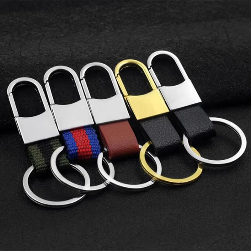 

Hot Sell New car keychain men's metal leather keychain Jewelry Key Chain