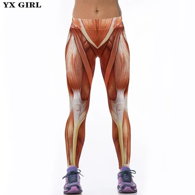 YX леггинсы для девушек, женские повседневные эластичные леггинсы с рисунком, обтягивающие удобные Молодежные штаны для фитнеса, Прямая поставка - Цвет: 2