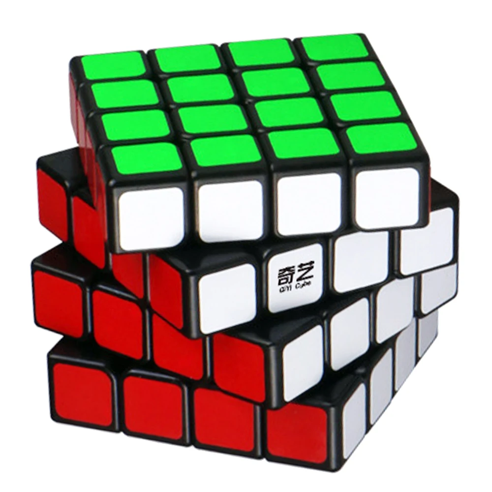 4 слоя QiYi's Magic Cubes 4*4*4 Скорость на 4x4x4 куб игрушка для взрослых детей профессиональные четыре Cubo Megico наклейки