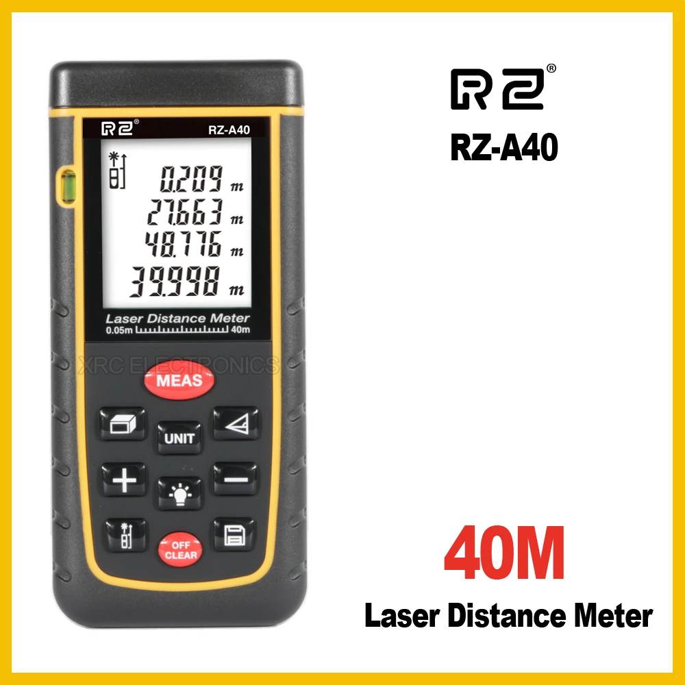 RZ A лазерный дальномер 40 м 60 80 100 Электронный правитель цифровая Рулетка Площадь