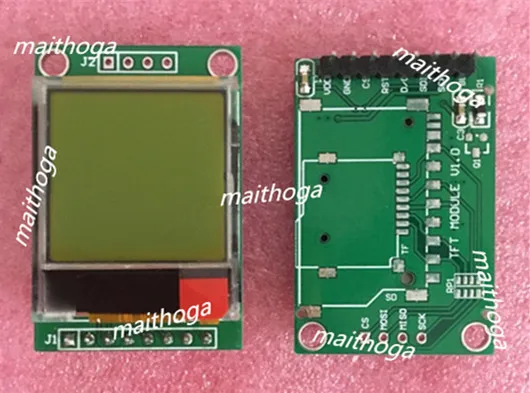 12PIN SPI STN 9664 LCD экран с печатной платой ST7585 Привод IC 3 V зеленая желтая задняя