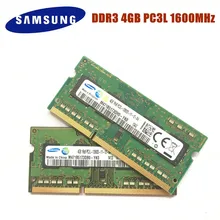 Samsung 4g pc3l 12800s 1rx8 pc3l 1600 s ddr3 12800 mhz 4gb memória do portátil 4g pc3l 1600 s mhz notebook módulo sodimm ram