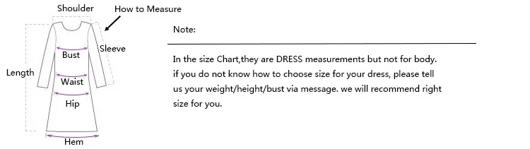 dress size measure 750 211