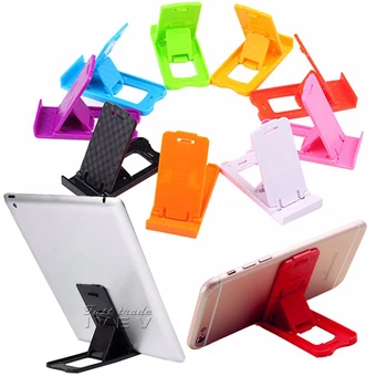 

200PCS/Lot Folding Mini Mobile Phone Holder plastic Lazy Phone stand Bed Display phones Accessories for Ipad Tablet Samsung S8