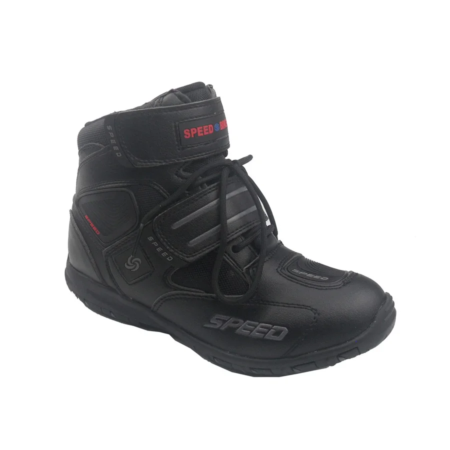 Pro-biker speed boot moto rcycle racing кожа bota de moto cross botas moto r велосипедная обувь для верховой езды размер 7,5 8 8,5 9 9,5