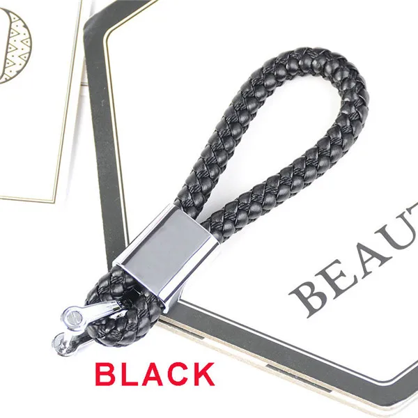 Bycobecy креативный автомобильный мужской держатель для ключей и женской универсальной моды DIY ручной ключ пакет держатель для ключей смарт - Цвет: Black A-1000
