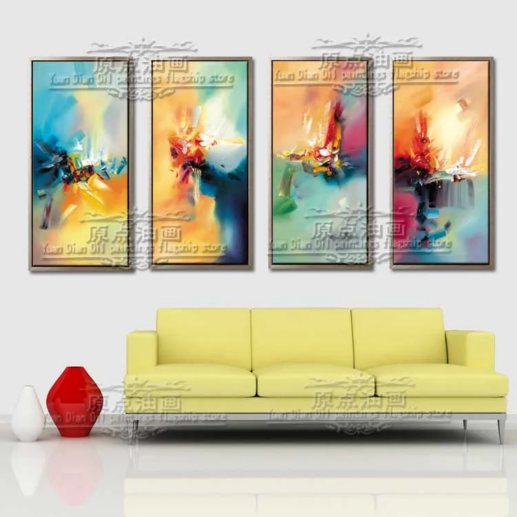 

Europe Artist Hand-painted High Quality Modern Abstract Green Oil Painting On Canvas Abstract Oil Picture for Wall Decoration