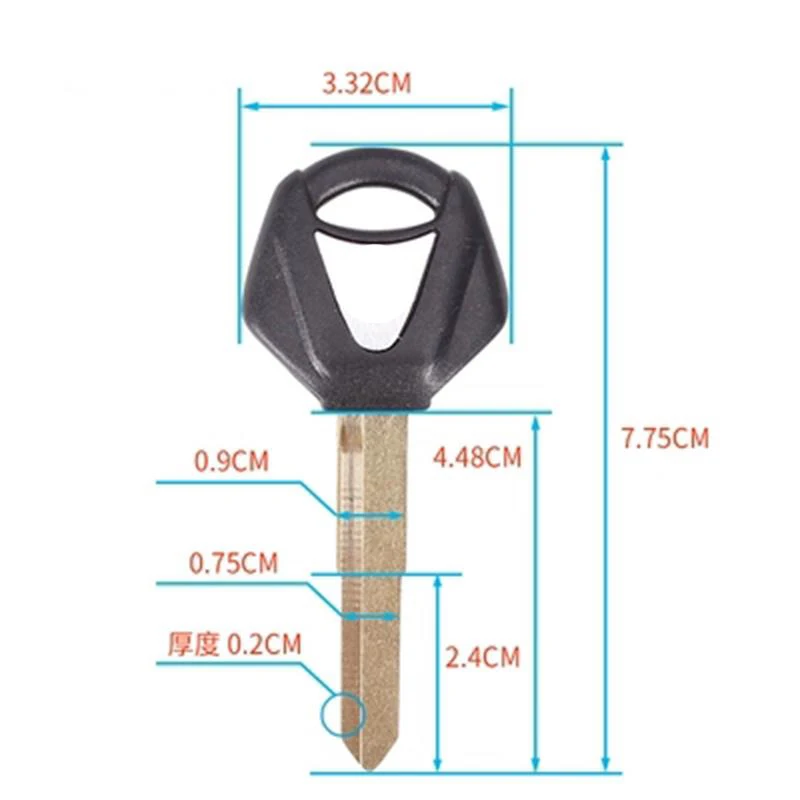 Ключи от мотоцикла пустой ключ необработанное лезвие для YAMAHA YZF MT09 MT07 XJ6 FZ6 FZ8 R3 R1 R6 XJR1300 FJR1300 FJR XJR 1300 GY6 CDI JOG