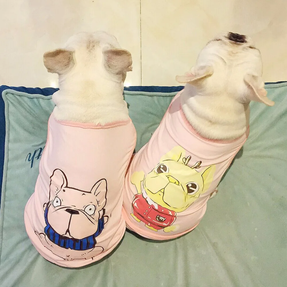 PipiFren Summer Spring Big Dogs Clothes T Shirts Vest Clothing For Pets