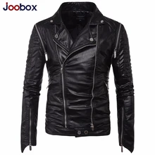 Роскошная мотоциклетная кожаная куртка мужская брендовая новая мужская куртка из искусственной кожи Повседневная зимняя ветрозащитная куртка мужские пальто Casaco Masculino