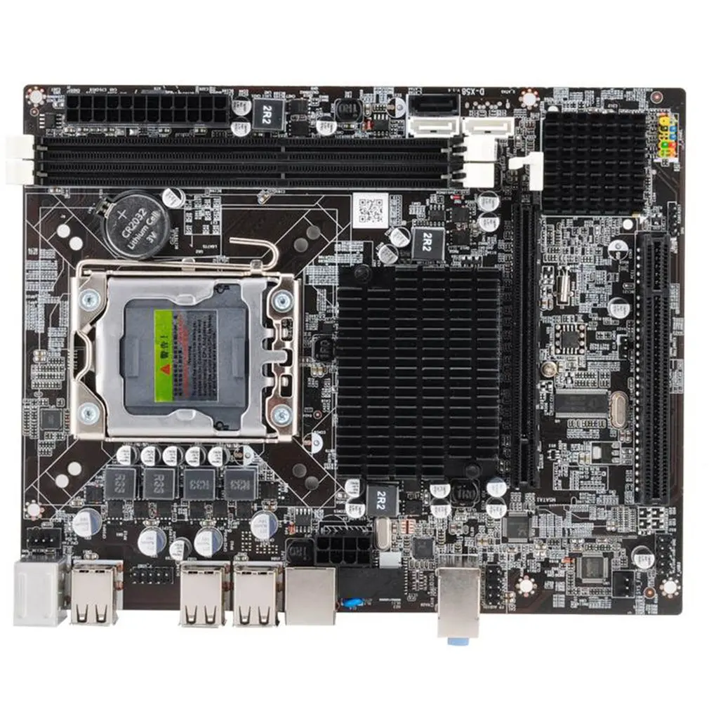 

X58 PC Computer Desktop Motherboard LGA1366 CPU Interface DDR3 MSATA V1.6 Mainboard Systemboard For Intel Xeon Core i7 A55 A58