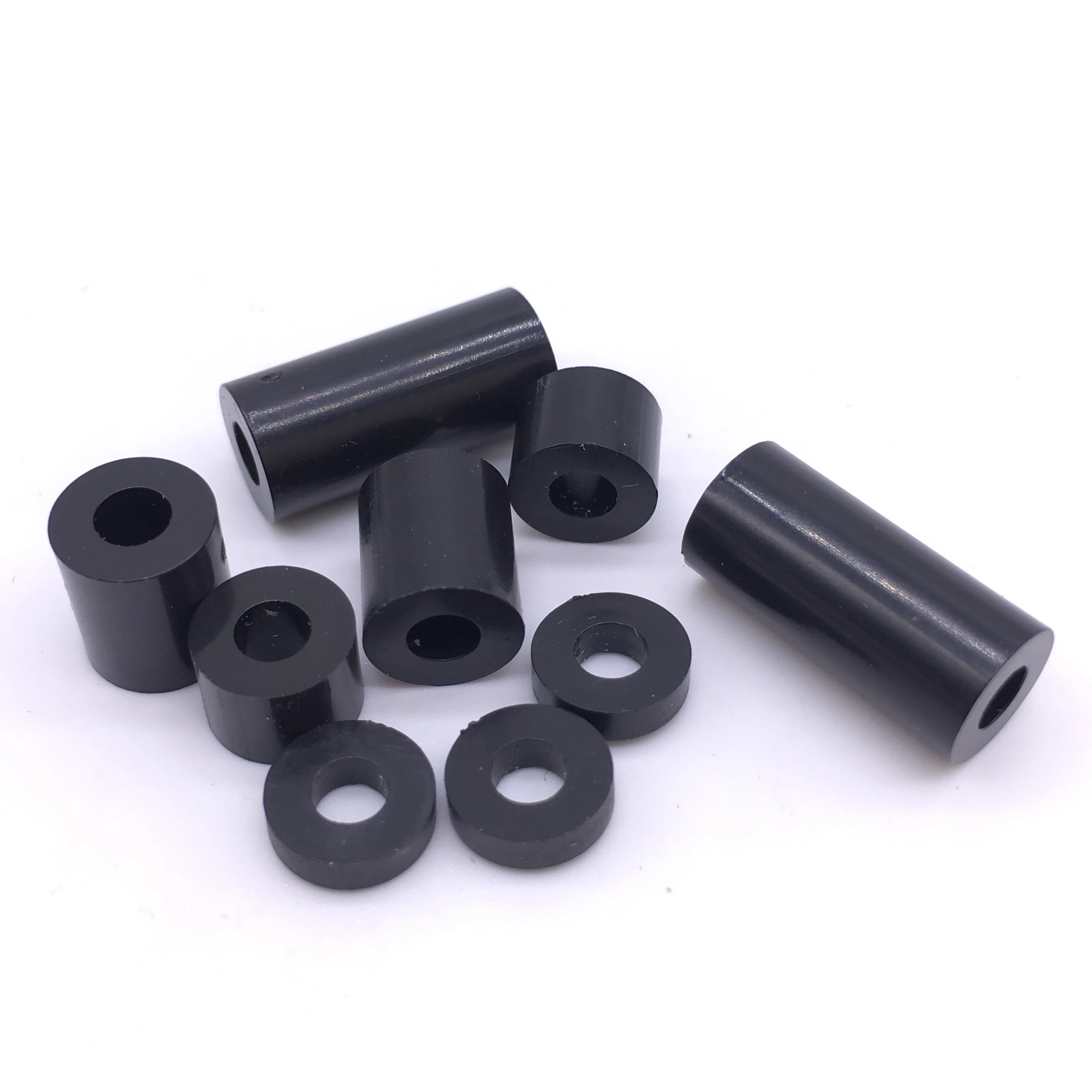 M4 ABS Nylon Round Standoff Spacer Black PCB Board Spacer Washers No